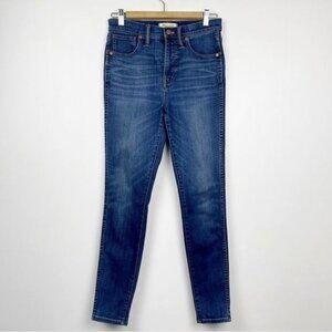 Madewell 10" High-Rise Skinny Jeans Danny Wash TENCEL Denim Edition G7391